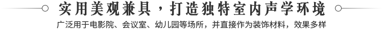 實(shí)用美觀兼具，打造獨(dú)特室內(nèi)聲學(xué)環(huán)境